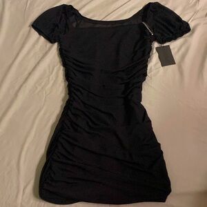 KATIEJ NYC TWEEN ANYA SOLID DRESS IN BLACK